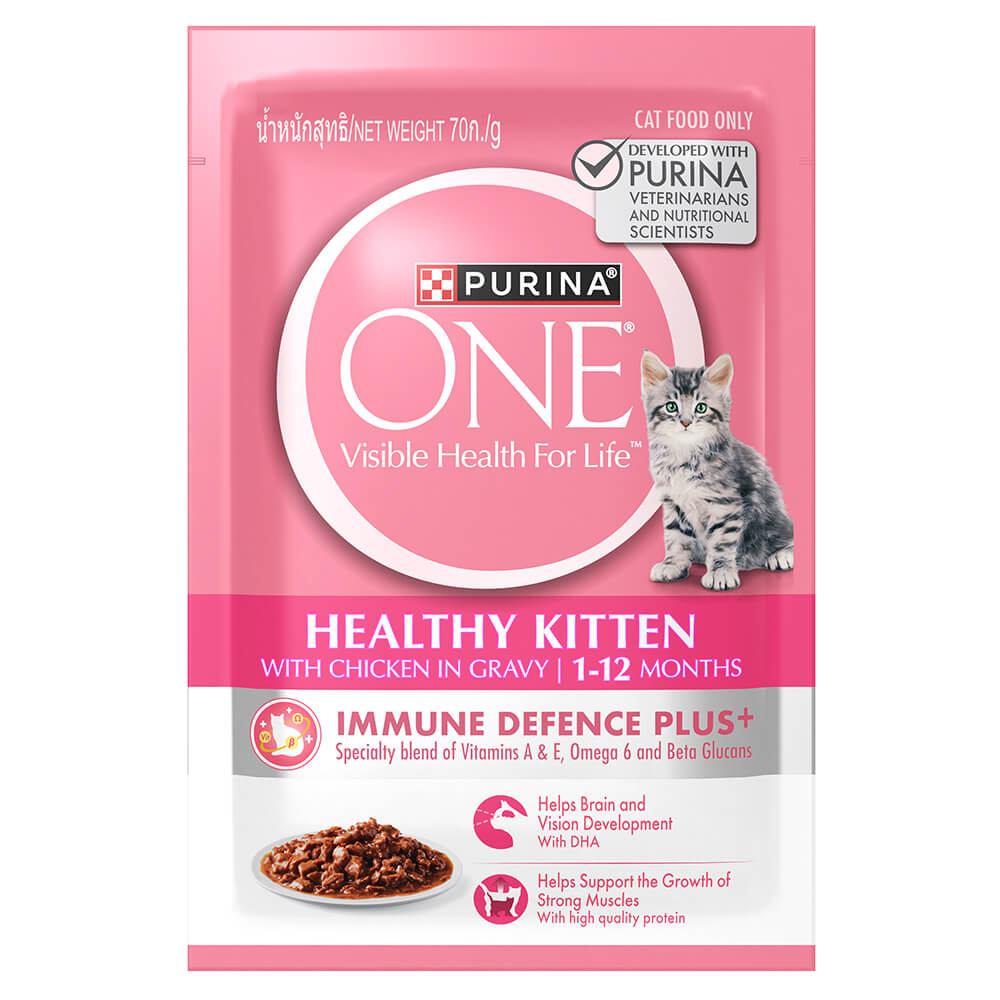 PURINA ONE Healthy Kitten  with Chicken in Gravy