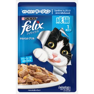 FELIX® ADULT With Sardine in jelly 