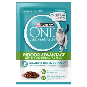 PURINA ONE Indoor Advantage Adult1+ with Chicken in Gravy