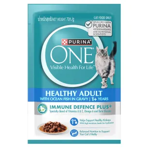 PURINA ONE Healthy Adult1+ with Ocean Fish in Gravy