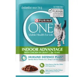 PURINA ONE Indoor Advantage Adult1+ with Chicken in Gravy